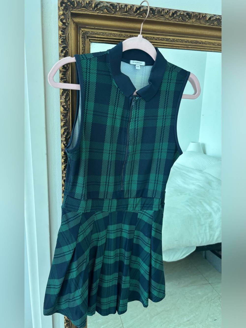 WEWOREWHAT Tartan Plaid Golf Dress: